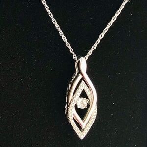 Kay Unstoppable Love Diamond Accents Pendant Necklace in Sterling Silver